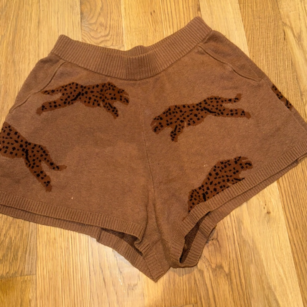 Show Me Your Mum Leopard Knit Board Shorts